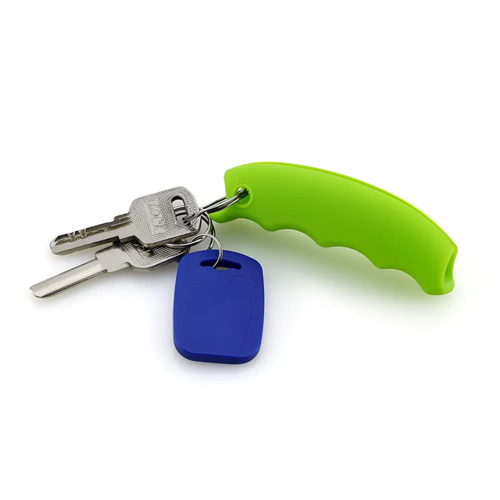 2Pcs Eco-Friendly Silicone Bag Carrier with Finger Grooves and Keyhole Slot Labor-Saving Grocery Shopping Helper for Car Kitchen