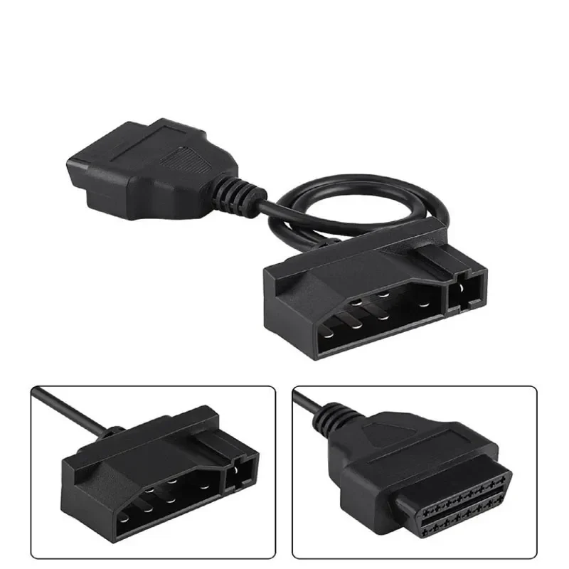 NEW 7pin To OBD2 16Pin Cable Converter for Ford 7 Pin OBDII 16 Pin Female Connector Transfer Auto Diagnostic Connector Adapter