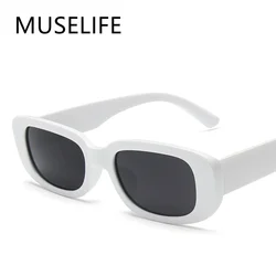 2024 New Fashion Vintage Sunglasses Women Brand Designer Retro Rectangle Sun Glasses Female Ins Popular Colorful Square