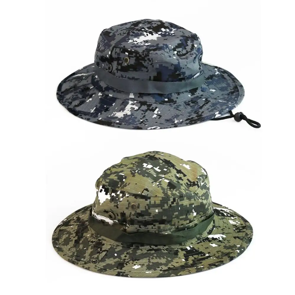 Cotton Hunting Hat Hat Men Cap Women Sports Boonie Washed Twill Chin Cord Camouflage Travel Sun Bucket Style Fisherman