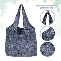 Sac à provisions pliable réutilisable, sac d'épicerie de voyage, sacs de rangement écologiques pour jouets de plage, fourre-tout en poudre imprimé citron, GT 5