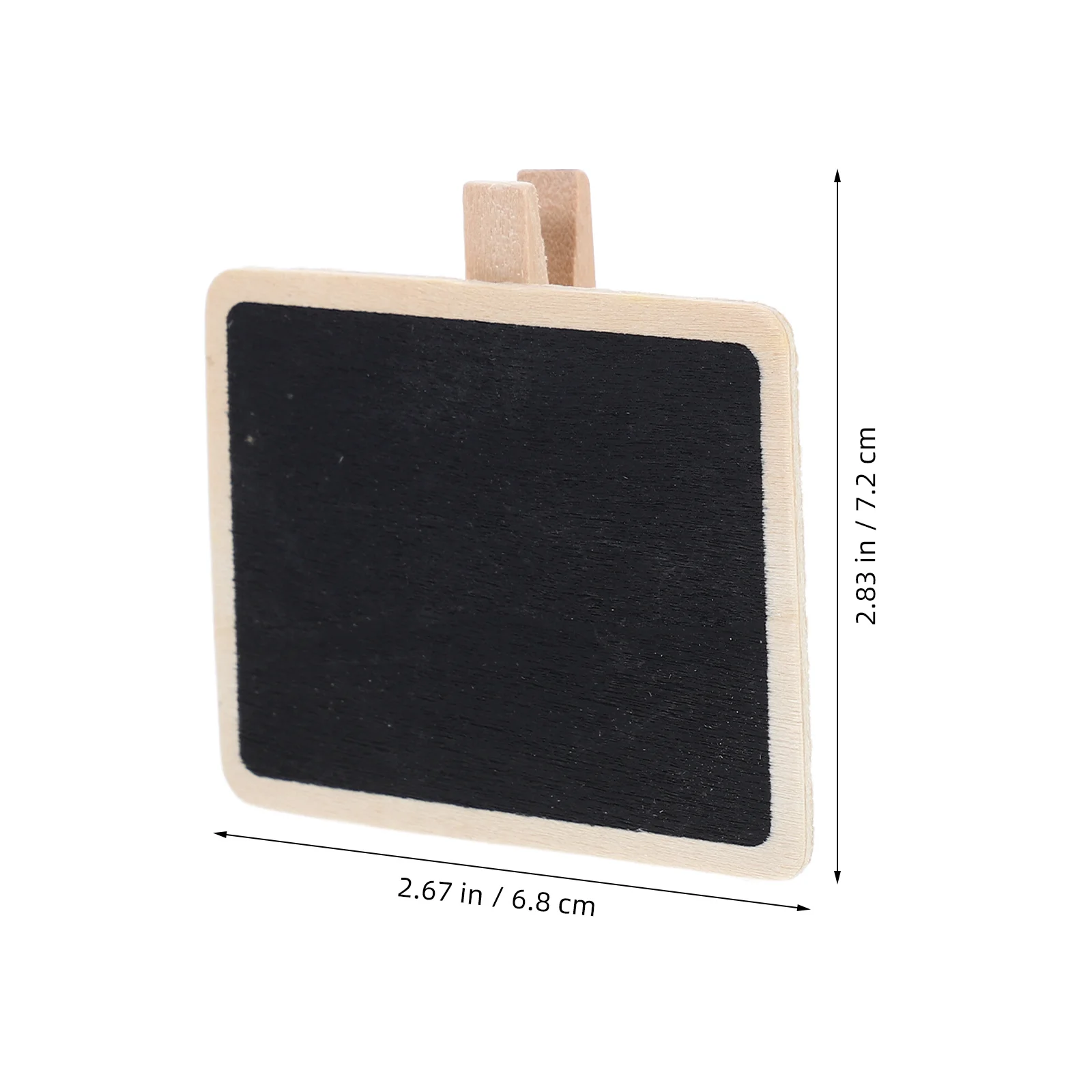 4Pcs Mini Blackboard Clips Wooden Chalkboard Labels Multipurpose Food Signs Note Holder Photo Message Board for Party Home
