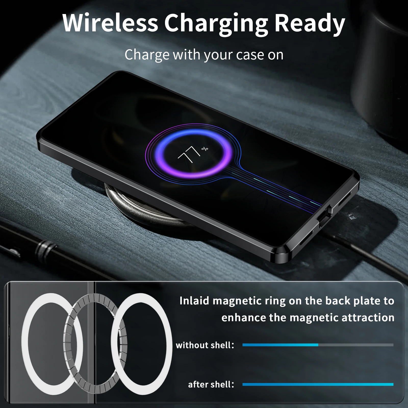 Aluminum alloy frame+acrylic frosted detachable back case For Xiaomi Redmi K60 Ultra Support wireless charging Phone Case