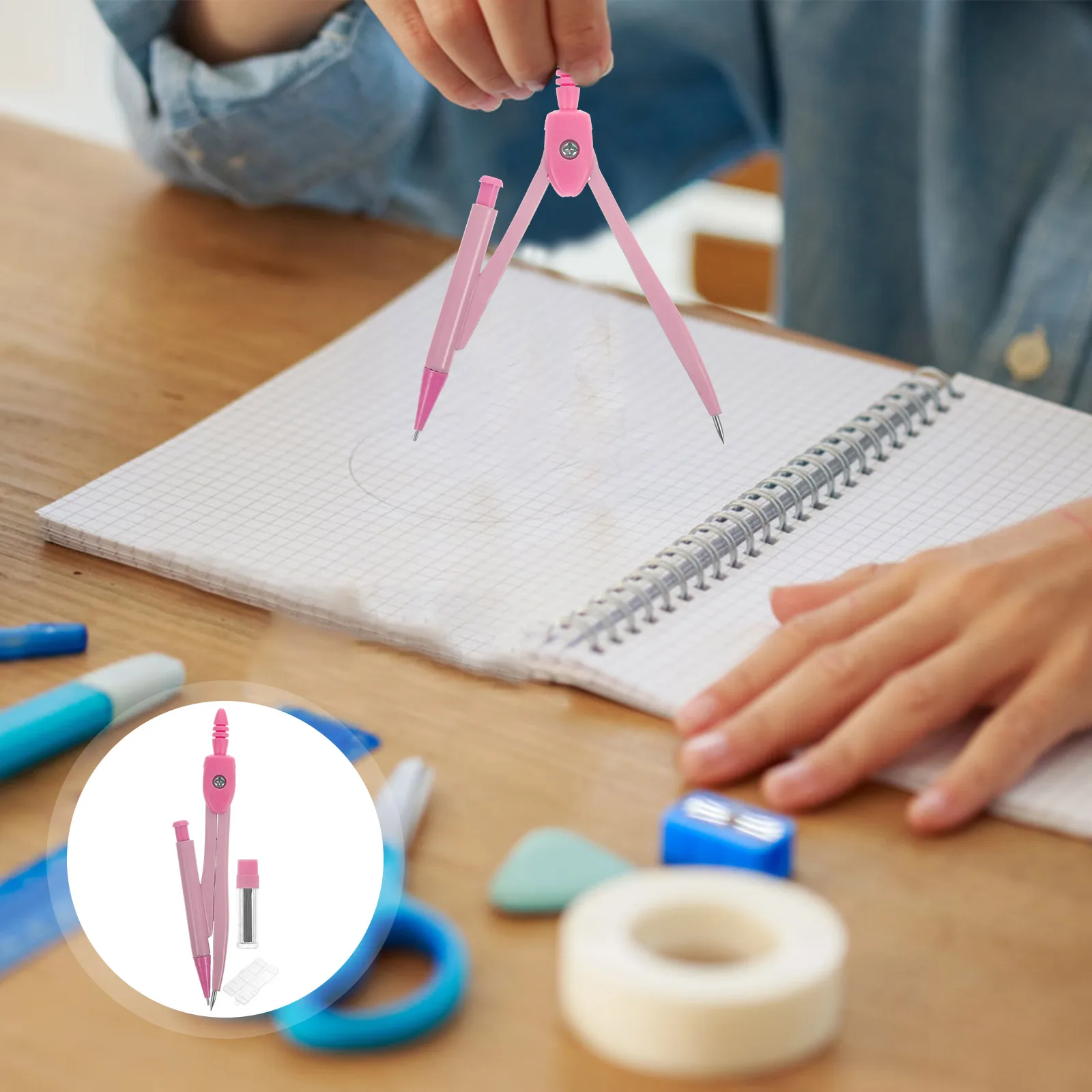 

School Supplies for College Students Kit Compasses Drawing Stationery Tool Circle Math