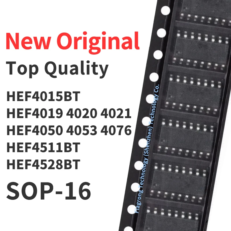 (10 Pieces) HEF4015BT HEF4019 HEF4020 HEF4021 HEF4050 HEF4053 BT HEF4067BT HEF4511BT HEF4528BT SOP-16 Chip IC New Original