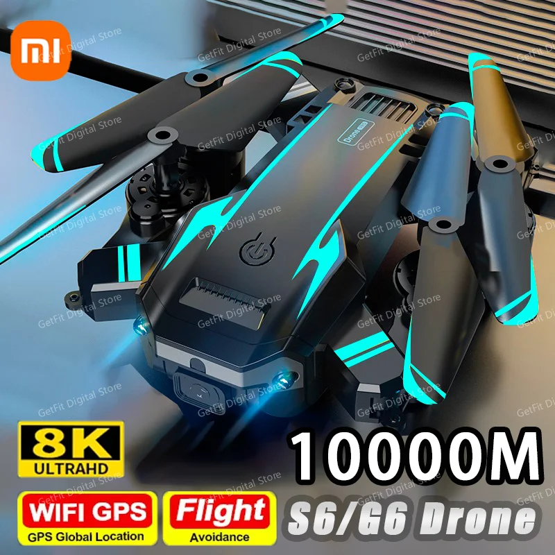 Xiaomi S6/G6 Drone GPS 4K Professional HD Camera Foldable Quadcopter RC Helicopter FPV WIFI Obstacle Avoidance Drone toys New