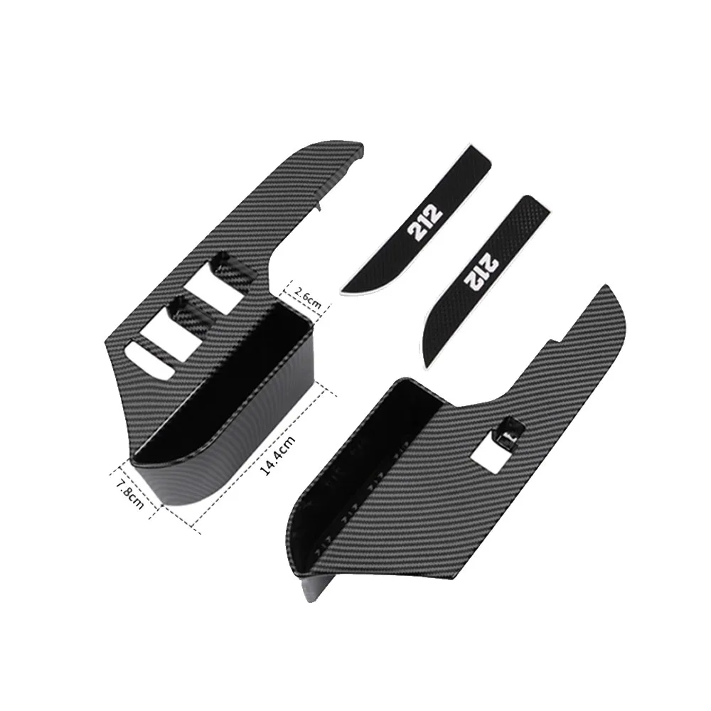 Custom‑Fit Door Panel Storage Container For BAW 212 T01 2024-2026 Window Lift Button Holder Tray Carbon Style Interior Upgrade