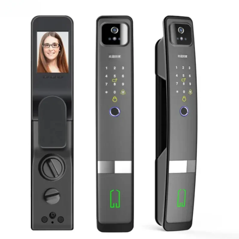 

Face Recognition Smart Door Lock Household Anti-Theft Door Automatic Fingerprint Lock Entry Door Password Lock with Peep