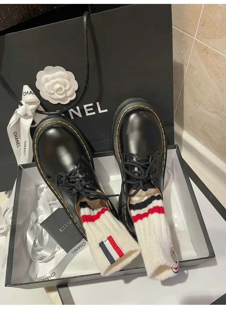 Black Platform Women Lace up Low Heel Lolita Shoes Japanese Style Mary Jane Shoes Vintage College Student Women Pumps A14-42