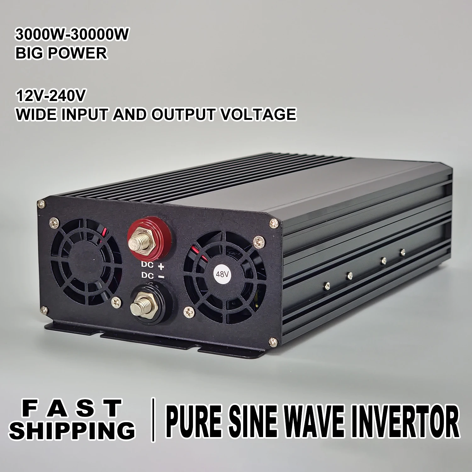 DC 48V 96V 120V to AC 220V 230V 240V Pure Sine Wave 20000W Power Converter 50Hz 60Hz Off Grid Inverter For Solar Wind Power 20KW