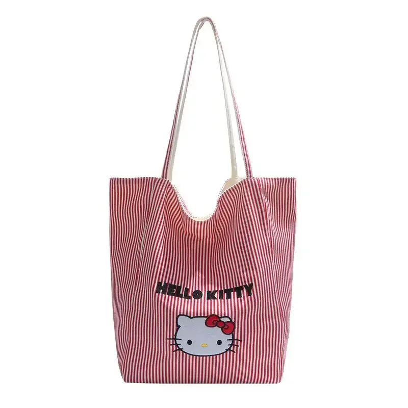 لطيف مرحبا كيتي حقيبة كروسبودي الأزرق شعرية حقيبة كتف فتاة سعة كبيرة شعرية حمل حقيبة أكياس التسوق المحمولة