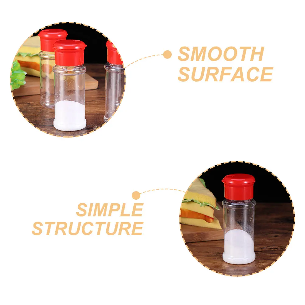 

6 Pcs Pepper Castor Multipurpose Condiment Jar Kitchen Seasoning Spice Storage Shaker