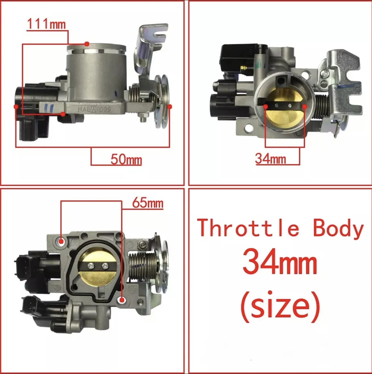 Throttle Body Suitable for Vario 125 Vario 150 Repsol Click125 Click150 view 4