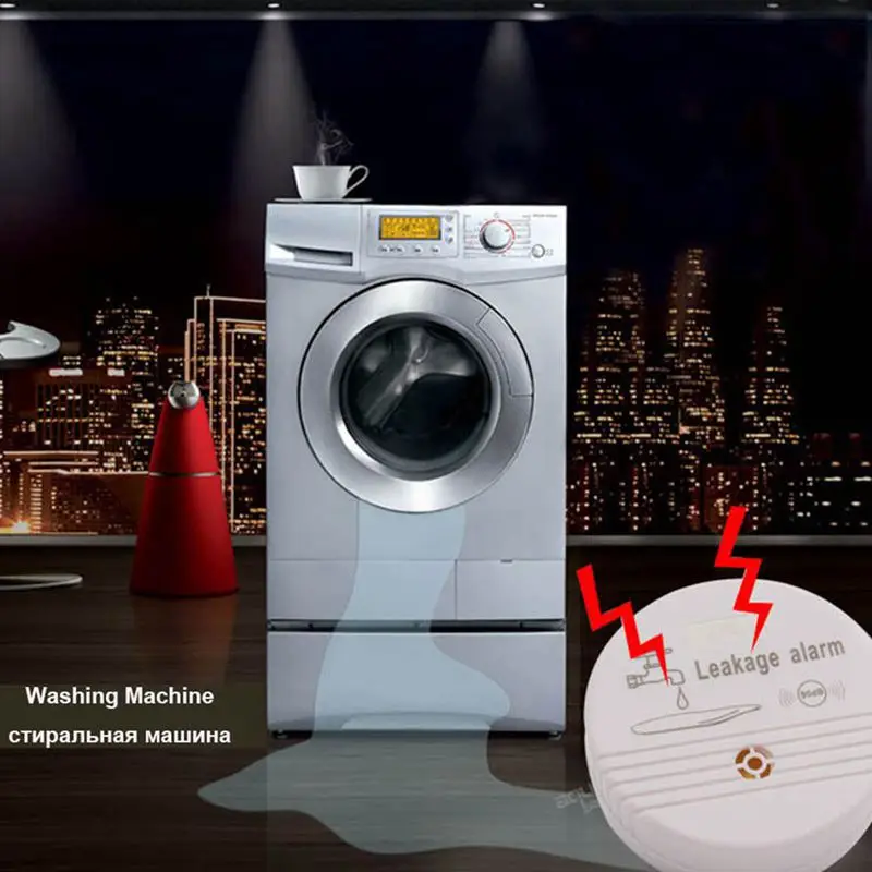 BAAY 누수 경보 센서 감지기 90Db 수위 경보 누출 홍수 감지, 홈 보안 경보 시스템