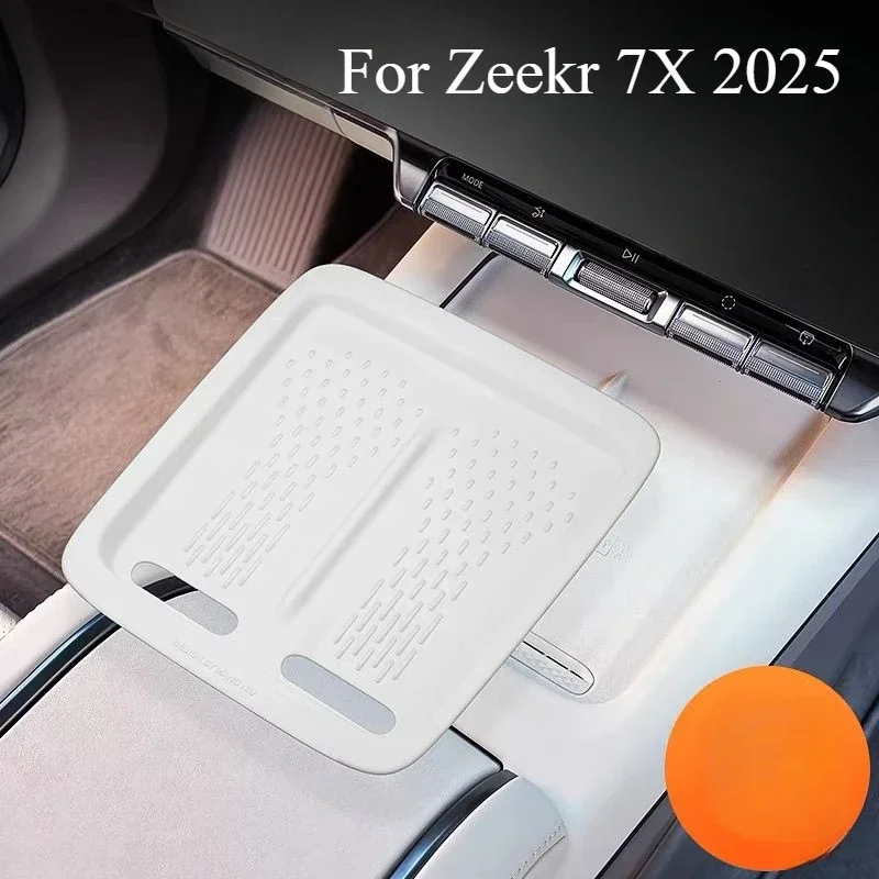 

For Zeekr 7X 2025 Silicone Wireless Charging Pad Non-Slip Mat Dust-Proof Charger Protect Cover Mat Car Interior Accessories