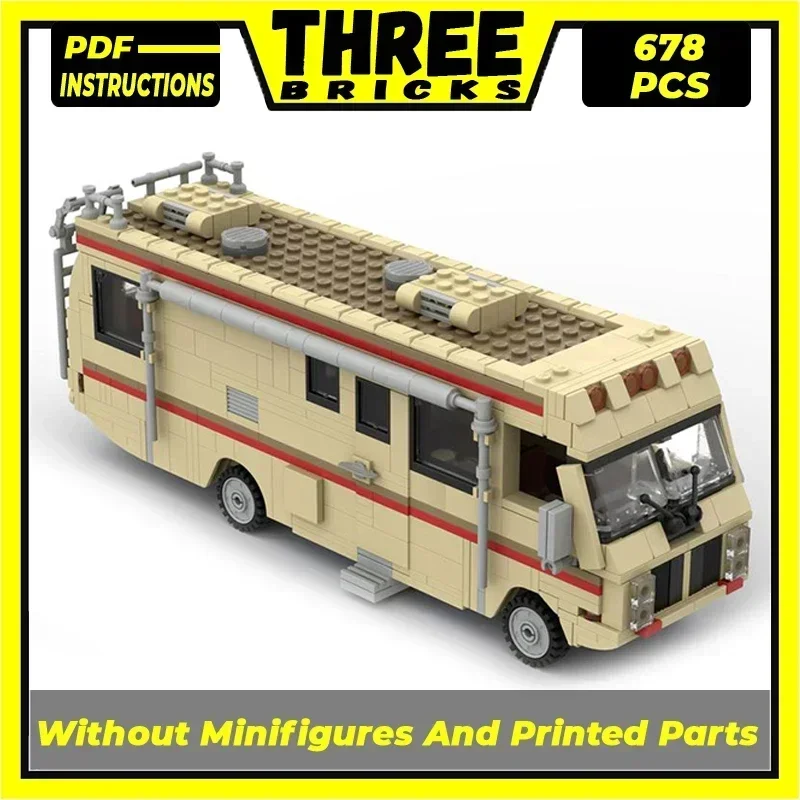 

Technical Moc Bricks Movie Car Model Breaking Bad RV Bus Modular Building Blocks Gifts Toys For Children DIY Sets Assembling