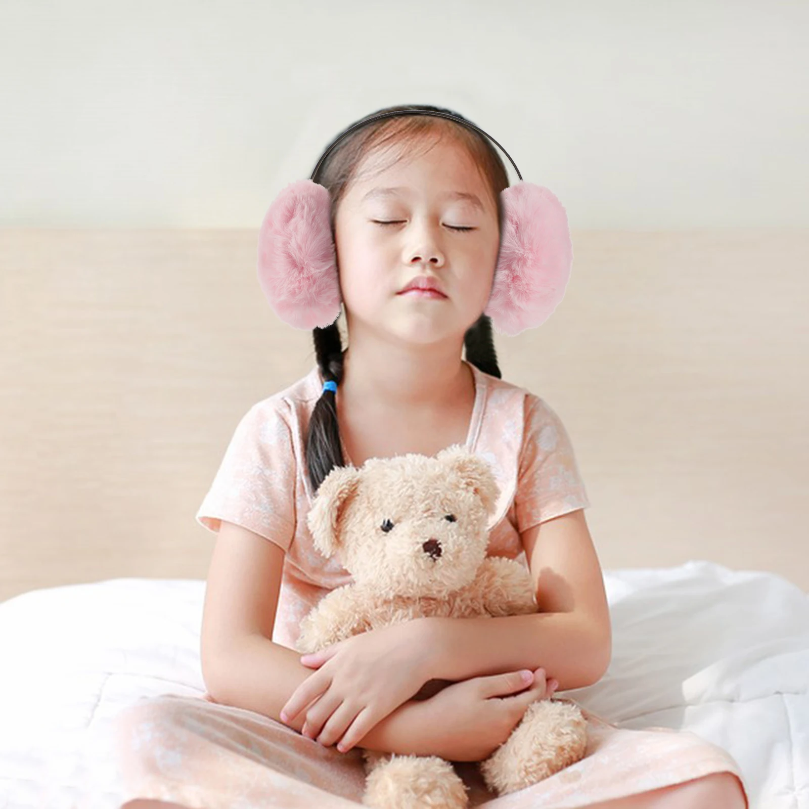 

Women Winter Faux Girls Warmer Warm Earmuff Outdoor Ear Cover For Girls Women Cozy Ear Warmer One Size Fits Most