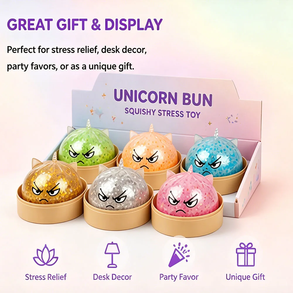Giant Surprise Party Favor Smiley Bao Bun Squishy Fake Food Slow Rising Squeeze Goodie Bag Stuffer Funny Desk Decor Novelty Gift