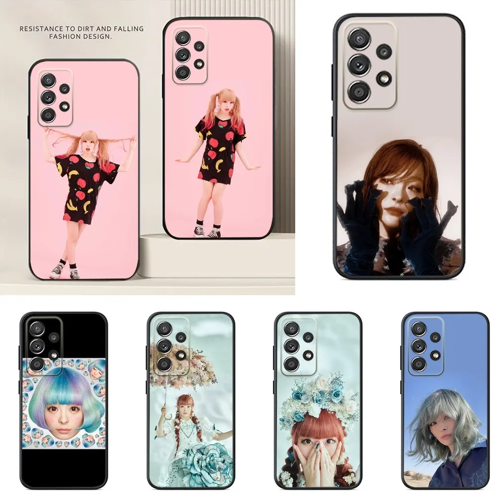 

K-Kyary pamyu pamyu Phone Case For Samsung S24,S23,S22,S21,S20,S10,S10E,S9 Plus FE Note 20 Ultra 10,9 Plus Black Case