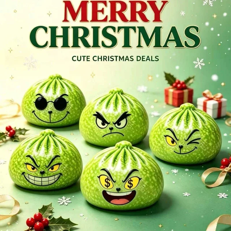 1 pièce de boule anti-stress verte pailletée de 8,5 cm avec cuiseur vapeur, idéale comme cadeau pour Noël ou le Nouvel An