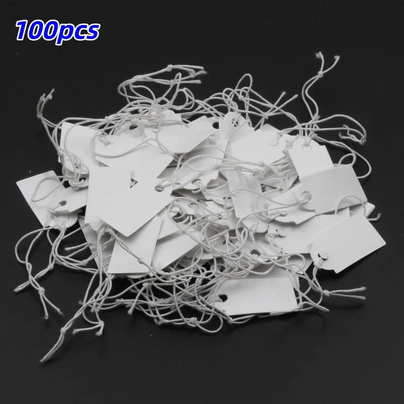 Wholesale 100pcs Rectangular Paper Price Tag for Jewelry Display