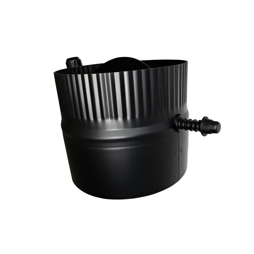 Efficient Stove Pipe Damper Elbow Flue Regulator Stove Pipe Damper Cool-touch Silicone Handle For Winter Heating Optimization
