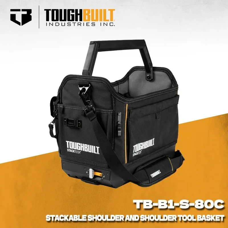 

TOUGHBUILT TB-B1-S-80C Многофункциональная сумка-органайзер StackTech, переносная корзина для хранения, водонепроницаемая сумка для инструментов с плечевым ремнем