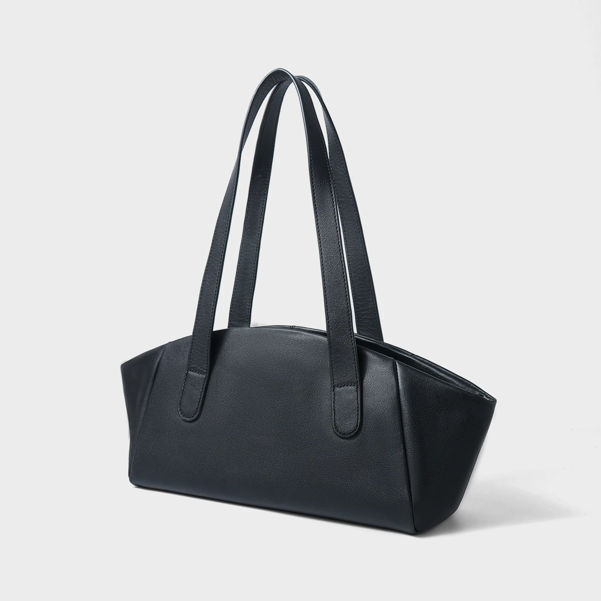 حقيبة برعم بسيطة، حقيبة تحت الإبط، حقيبة كتف جديدة من جلد البقر ذات سعة كبيرة للتنقل من الطبقة الأولى #6