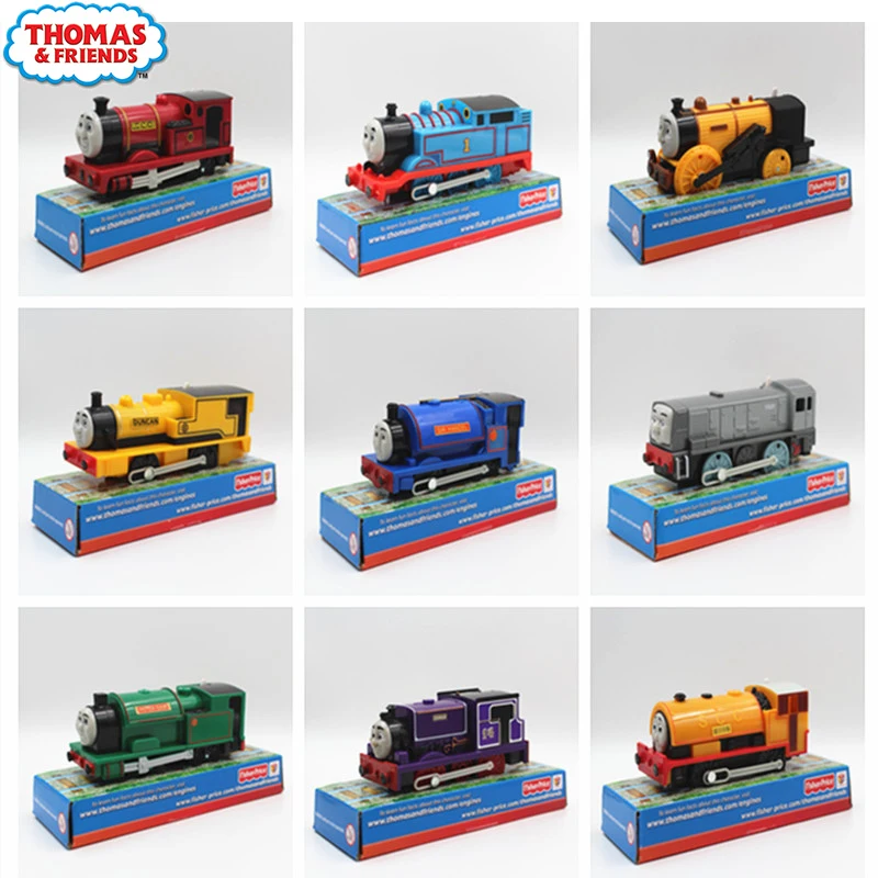 Oryginalny Thomas i przyjaciele Trackmaster pociąg elektryczny tor kolejowy odlecast Percy Skarloey Rocket Dennis zabawki dla dzieci na prezent dla