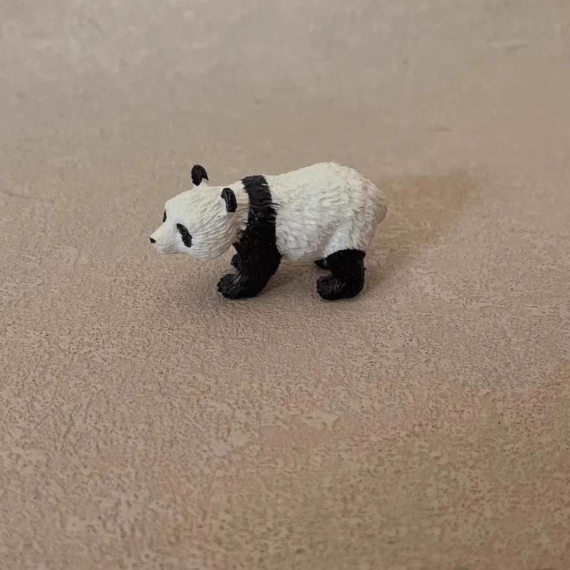 Emulação Panda Miniatura Animal, Mini Cena, Mesa De Areia, Modelo De Tiro, Decoração, Ornamentos, Adereços, Mini