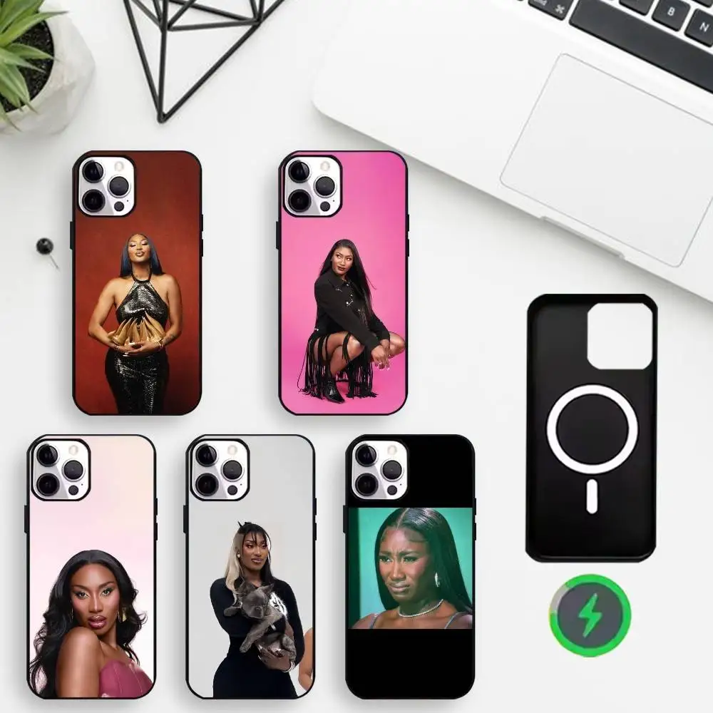 

Singer A-Aya Nakamura Phone Case For iPhone17,16,15,14,13,12,11 Plus,For Magnetic Wireless Charge Cover