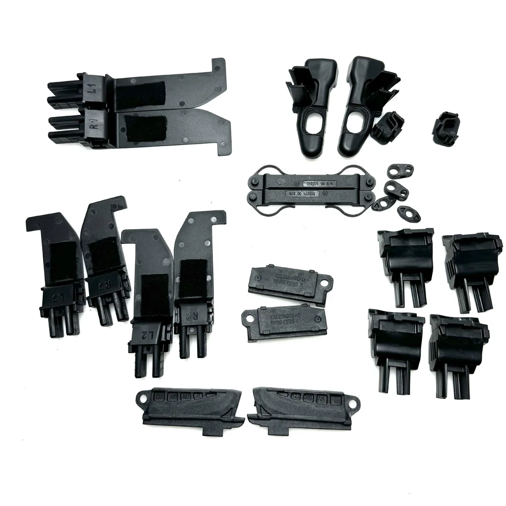 

24 Pcs Upgraded Soft Top Roof Repair Slider Clip Hood Parts Black 9099898 For Fiat 500C 500 Convertible Kit UK car accessories