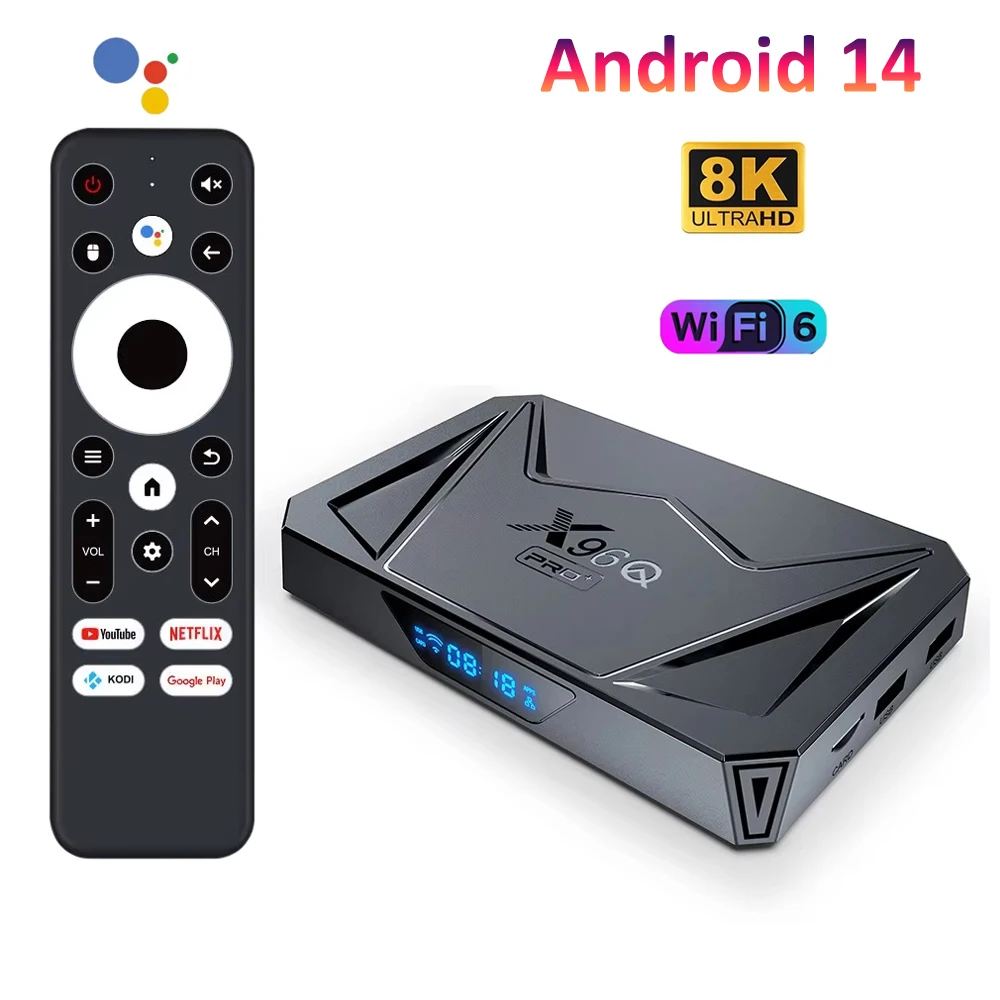 Android TV Box X96Q Pro Plus Allwinner H728 TV Box Lan 1000M Wifi6 prise en charge 8K Ultra HD lecteur multimédia vidéo décodeur