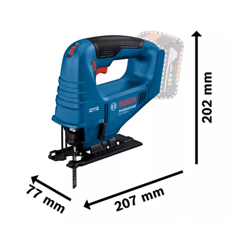 Bosch GST 183-LI Professional Electric Jig Saw Brushless Jig Saw 18V Cordless JigSaws Multi-Function Woodworking Tool No Battery - view 3