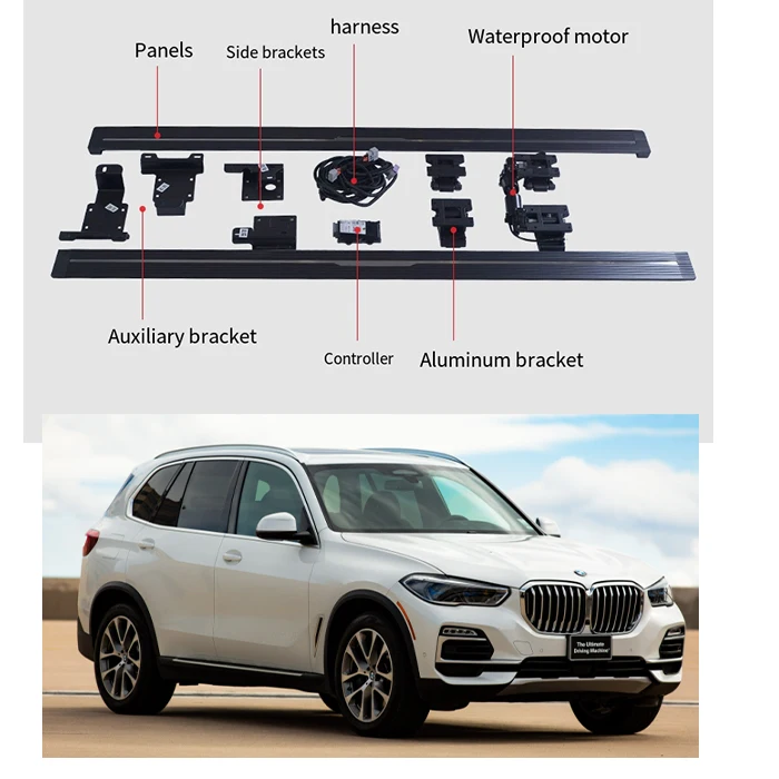 

X5 Automatic Foot Step Electric Side Running Board Power Footrest Carton Packaging Aluminum Alloy Auto Car