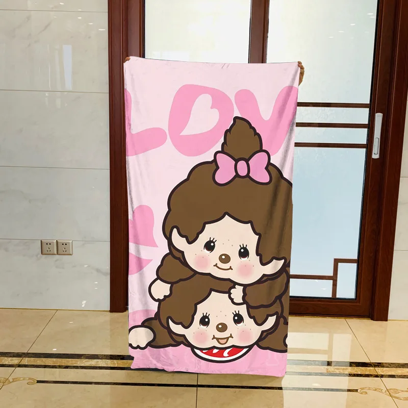 70*140cm Mengqiqi series cute cartoon bath towels couple towels beach towels absorbent towels