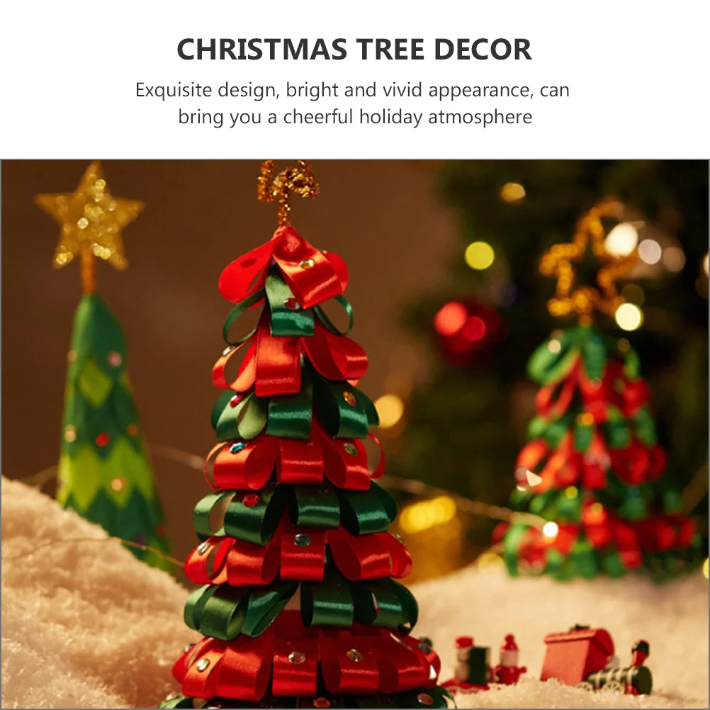 1 قطعة عيد الميلاد ديكور العرض لينة الملمس العملي اليدوية خلق الجدول حامل عطلة يهتف شجرة عيد الميلاد ديكور