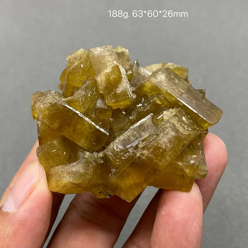 100% natural Big yellow Large crystal barite and fluorite rough mineral specimen healing crystal gem Home decorations collect - Image 4