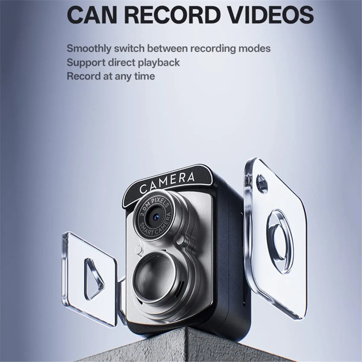 

Stable- Retro Digital Thumb Camera Portable CCD Camera Can Take Pictures and Record Video for Students