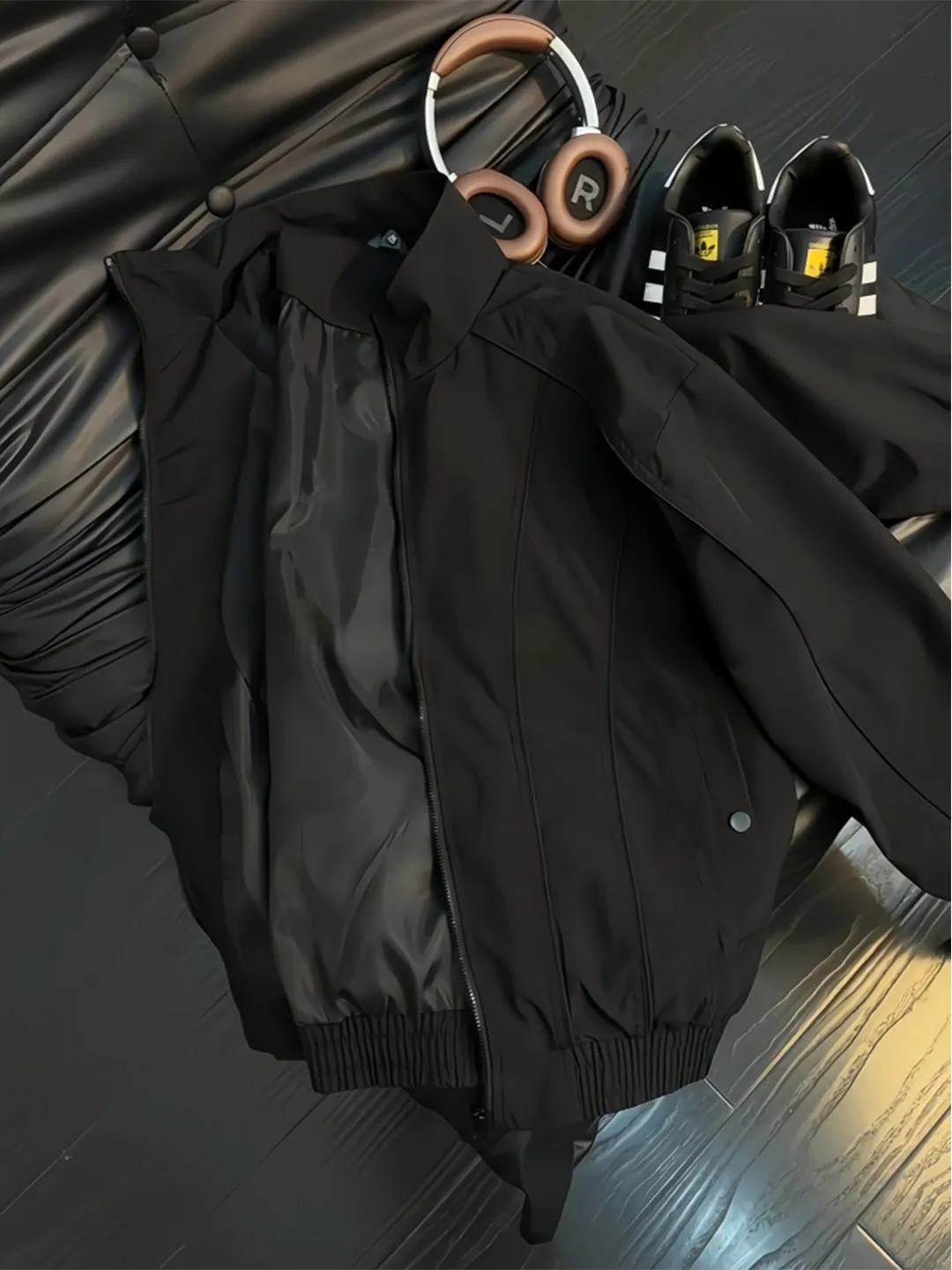 

Мужская высококачественная куртка-бомбер Bla Deconstructed Flight Jacket в американском бейсбольном стиле, свободного кроя, для молодежи