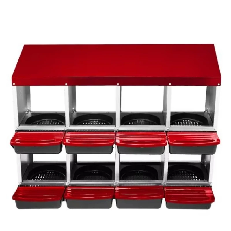 8-grid removable chicken nest box wall-mounted convenient egg collection animal cage