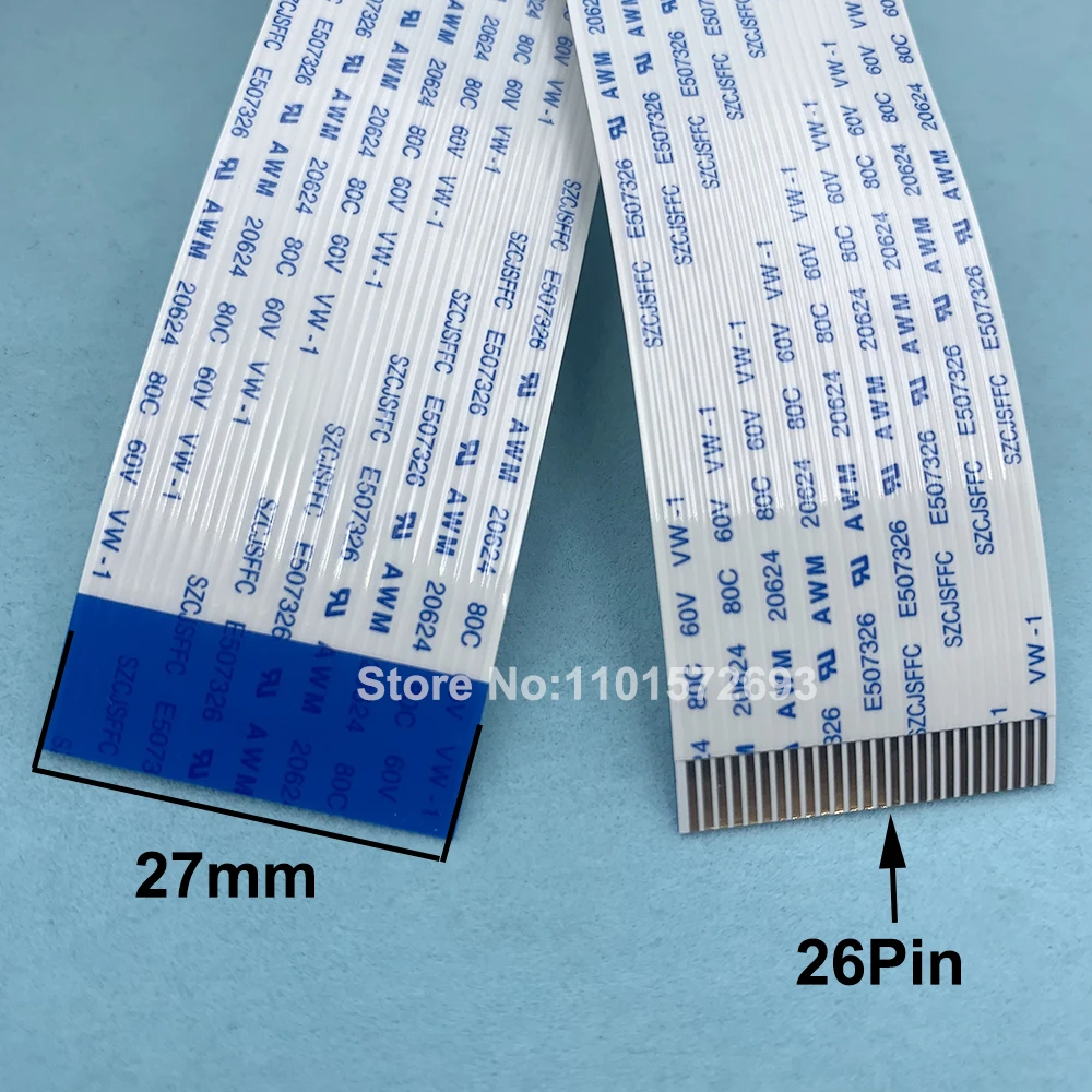 4PCS 26 Pins Long Data Cable Senyang Board Cable Pitch 1.0mm B for Epson XP600/DX5/DX7/I3200 Head For Printer FFC flat cable 26P