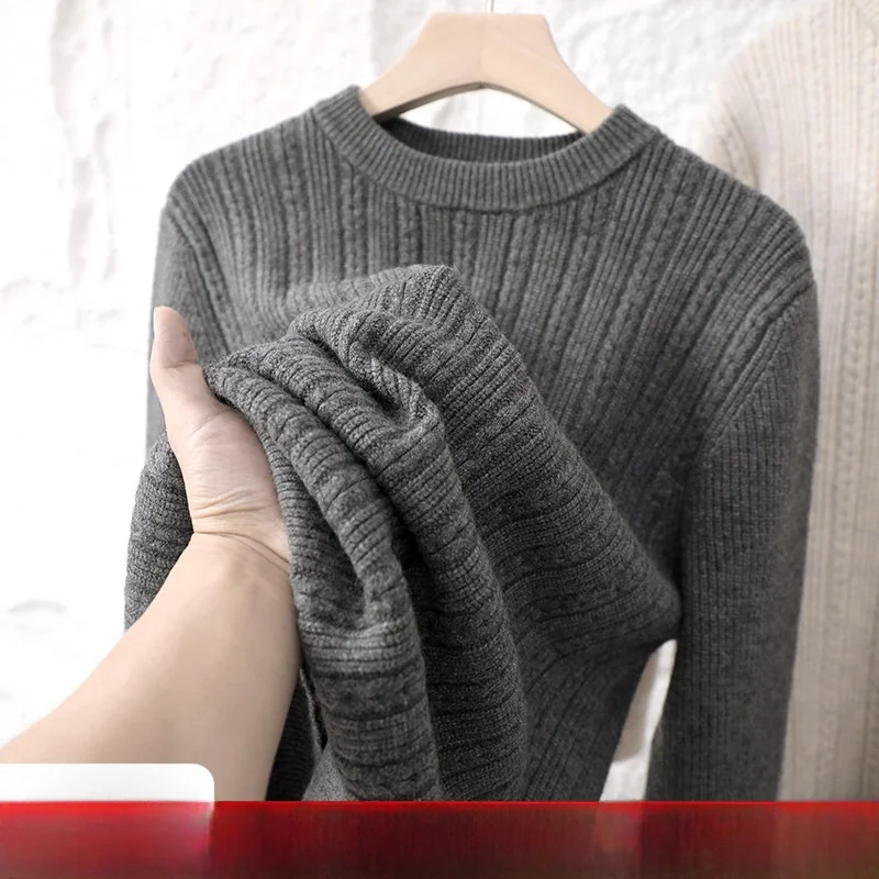 

Мягкий теплый вязаный свитер Уютная ткань круглый Ne Twist Design Thi Long Sve Casual Faion Urban Sle для молодых мужчин Wint...