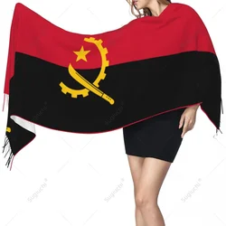 Angola Flag Angolan Scarf Pashmina Warm Scarves Shawl Wrap Hijab Spring Winter Multifunction Unisex