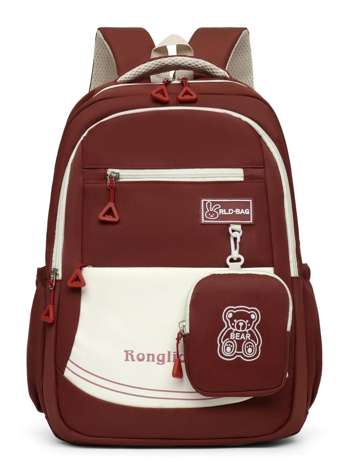 2026 New Large Capacity Lightweight Dual-Shoulder Backpack for Junior High School Girls Campus High Aesthetic Value School Bag