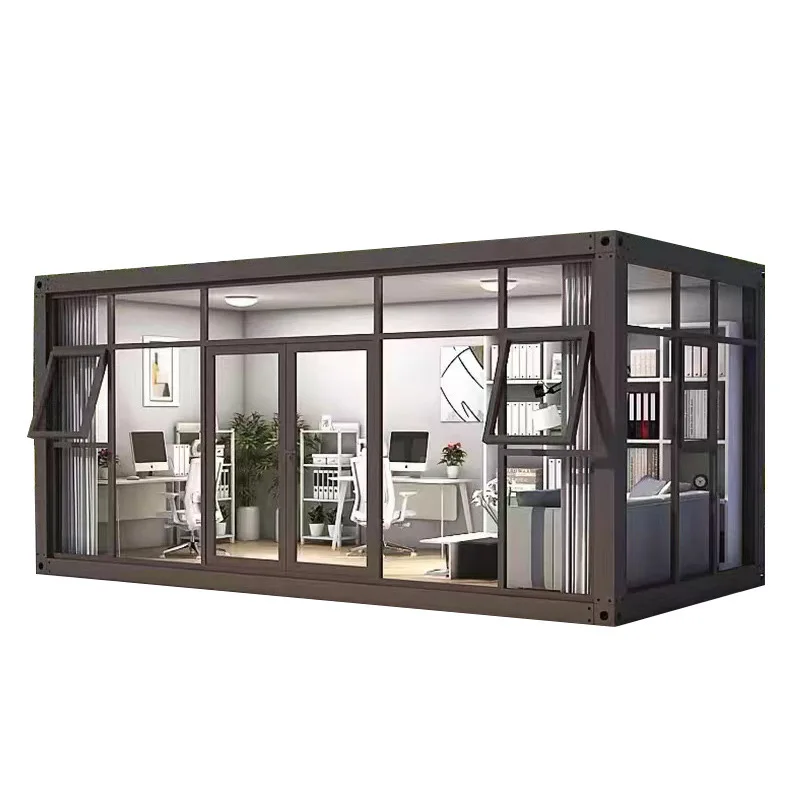 Mobile houses for living, color steel integrated houses, and offices are easily assembled