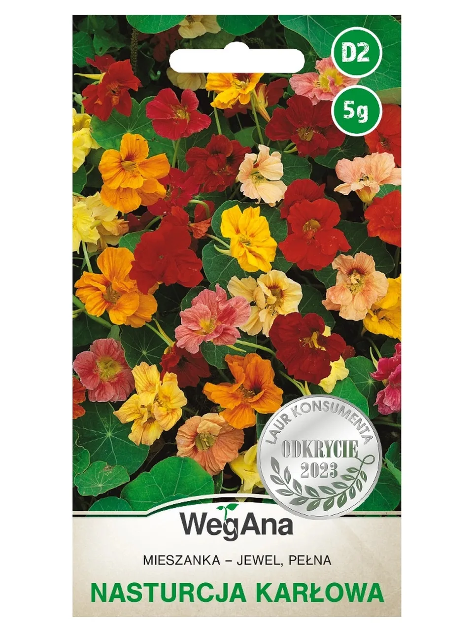 Dock Nasturtium Full Jewel Mix Seeds 5g of VegAna Flowers