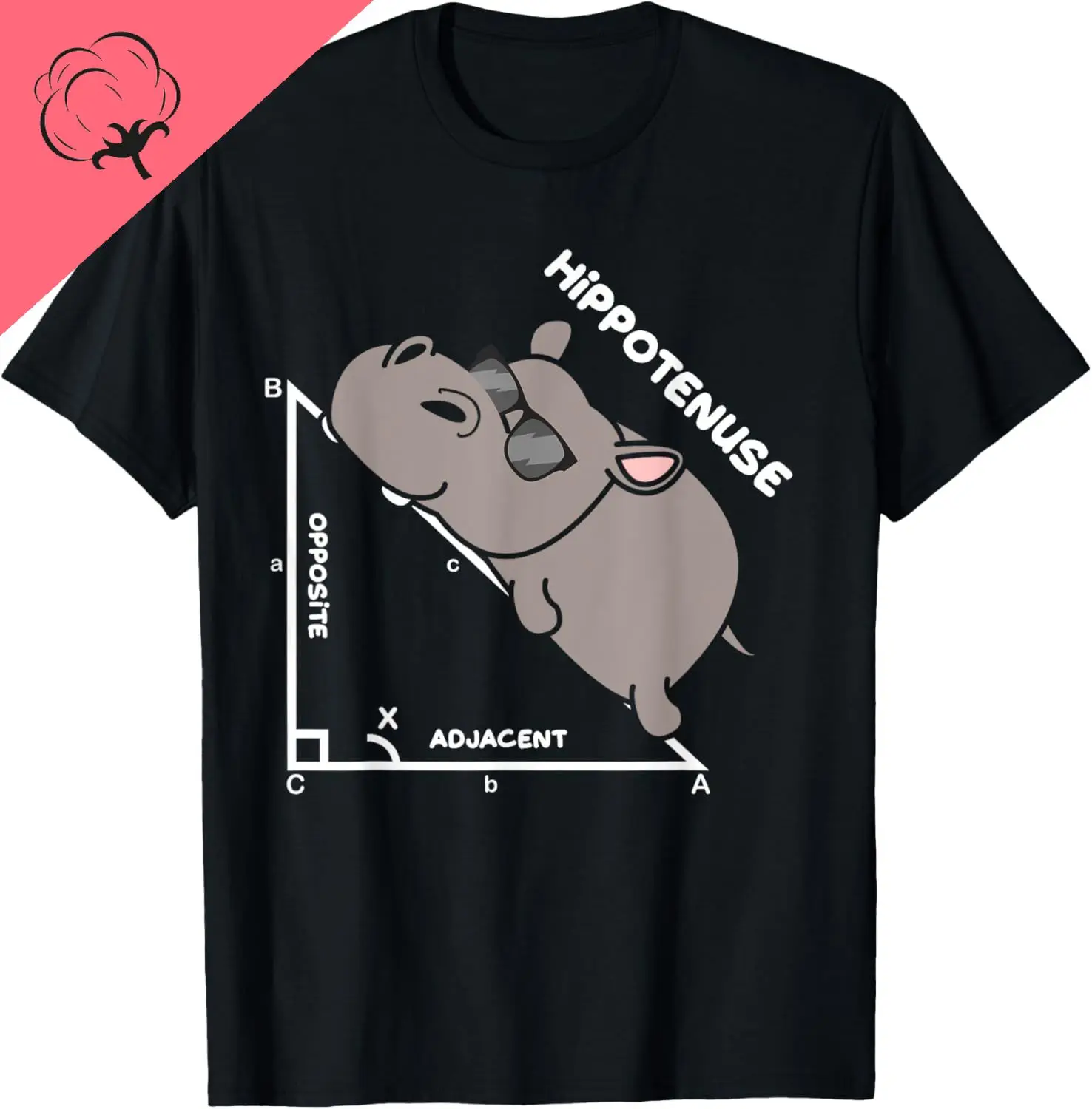 Funny Geometry Hypotenuse Math Mathematics Teacher T-Shirt Cotton Print Original Design Gifts T Shirts Customizable Camiseta