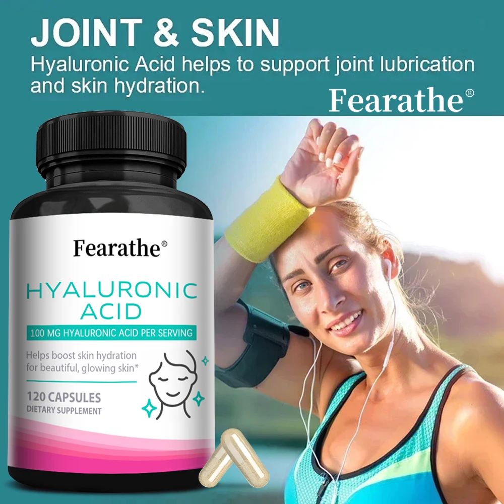 

Hyaluronic Acid Capsules - for Healthy Hair, Skin, Nails and Joints for Men and Women, Strong Bones, Energy, Immune System Suppl