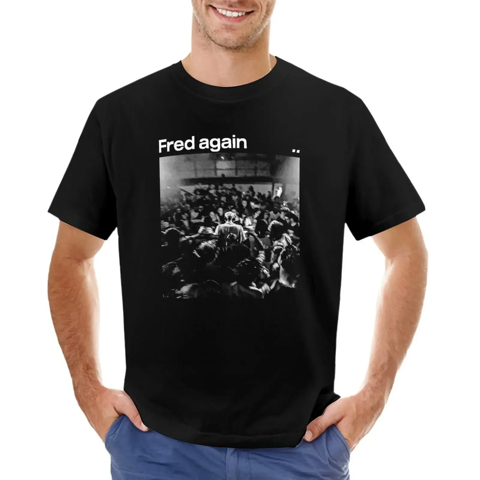 

FRED AGAIN T-shirt blacks Blouse hippie clothes sports fans t shirts for men cotton